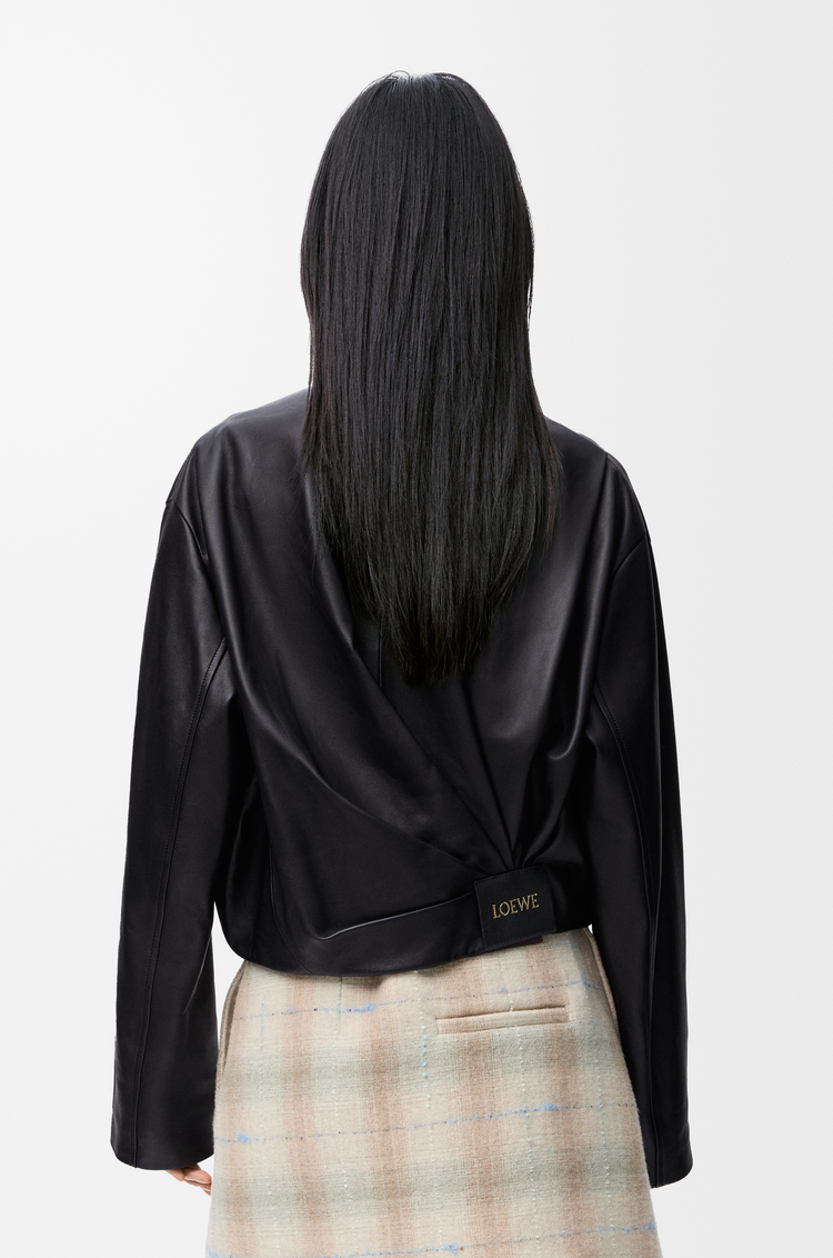 LOEWE Draped jacket in nappa lambskin Black