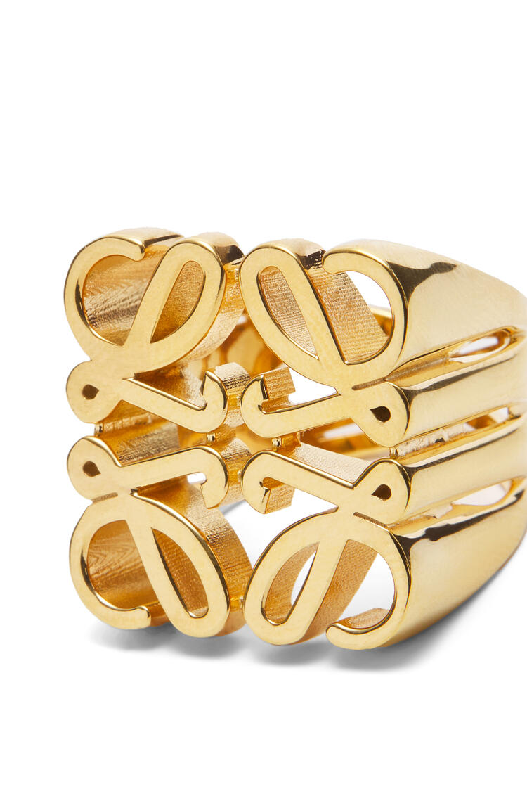 LOEWE Anagram chevaliere ring in sterling silver Gold