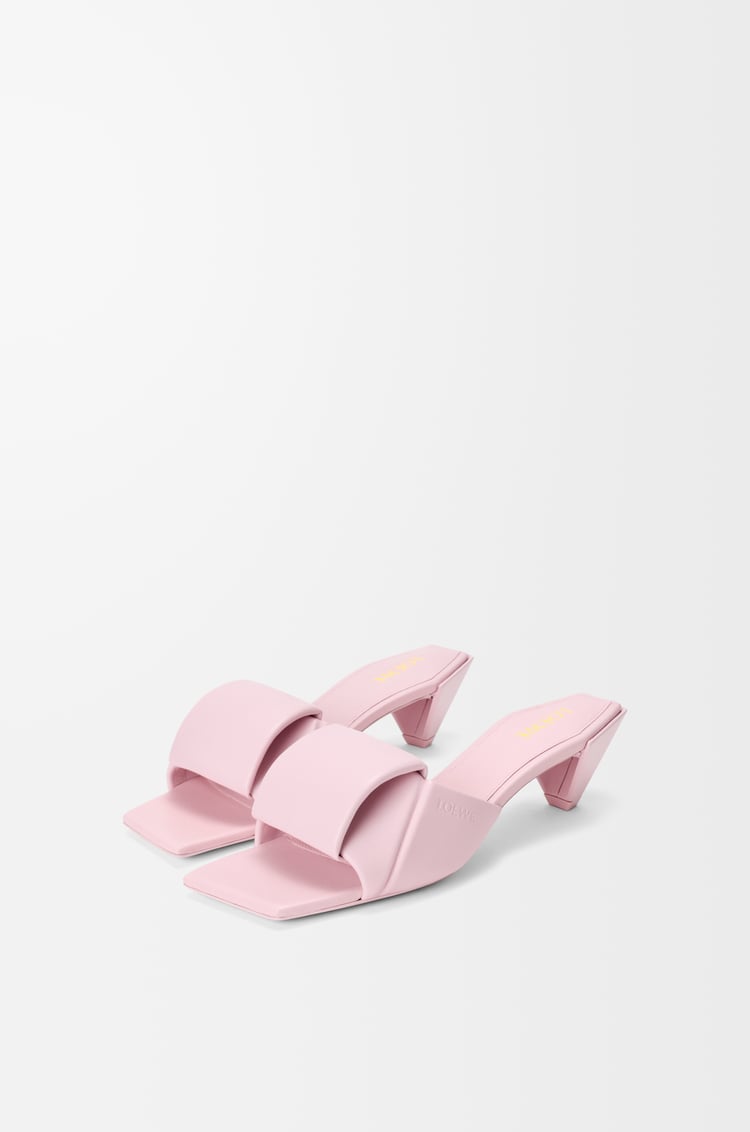 LOEWE Sandalia Origami en piel de cordero Rosa Cristal