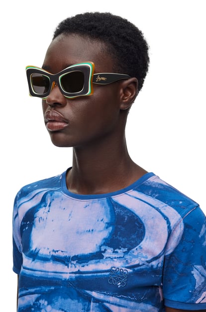 LOEWE Multilayer Butterfly-Sonnenbrille aus Acetat Multicolor/Black plp_rd