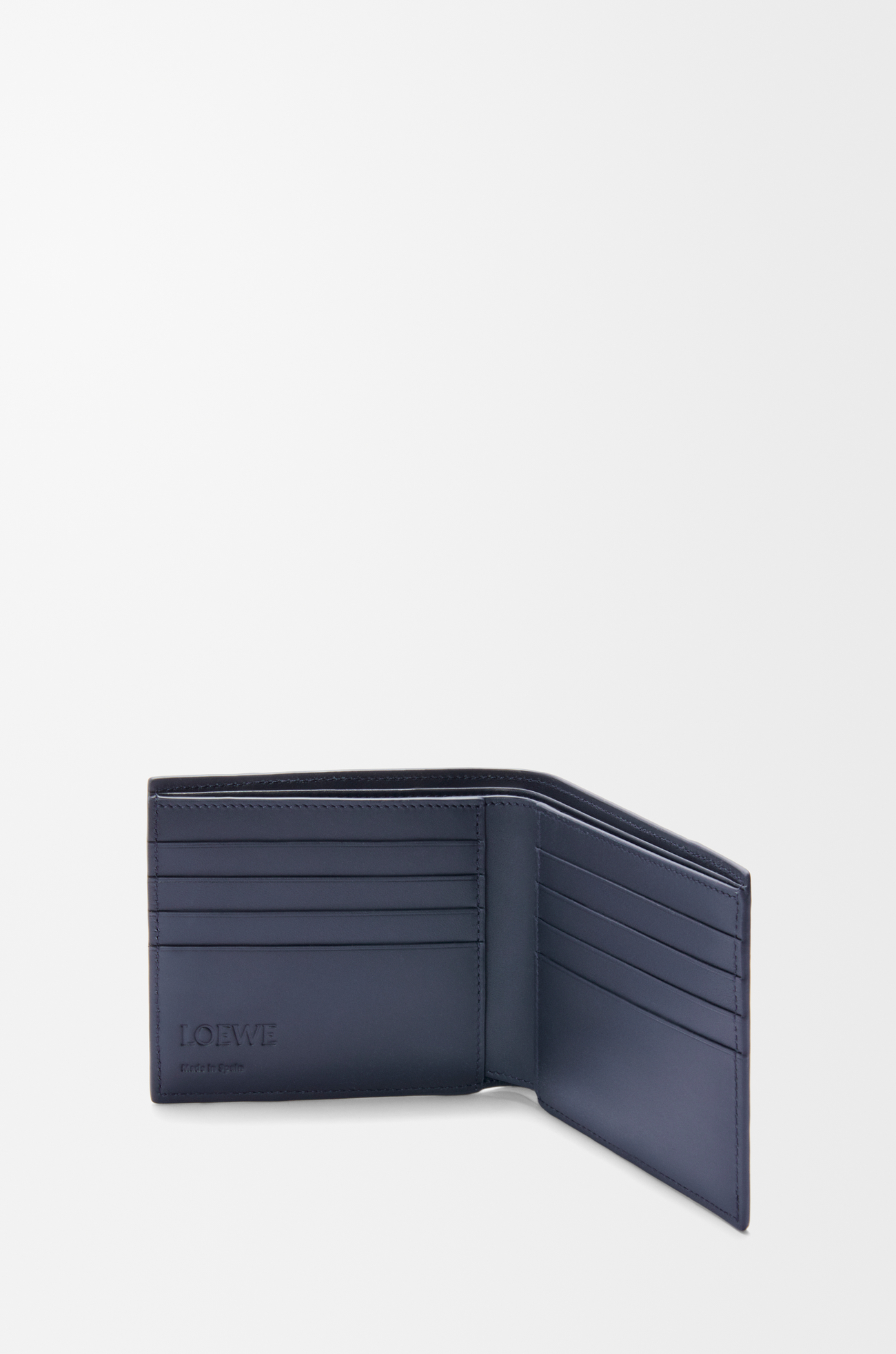 LOEWE Puzzle bifold wallet in classic calfskin Sand/Tropical Green plp_rd