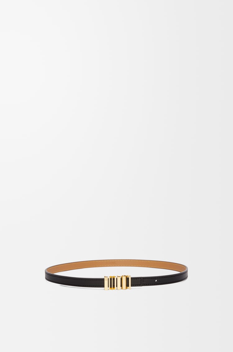 LOEWE Cinturón gráfico LOEWE en piel de ternera Negro/Dorado