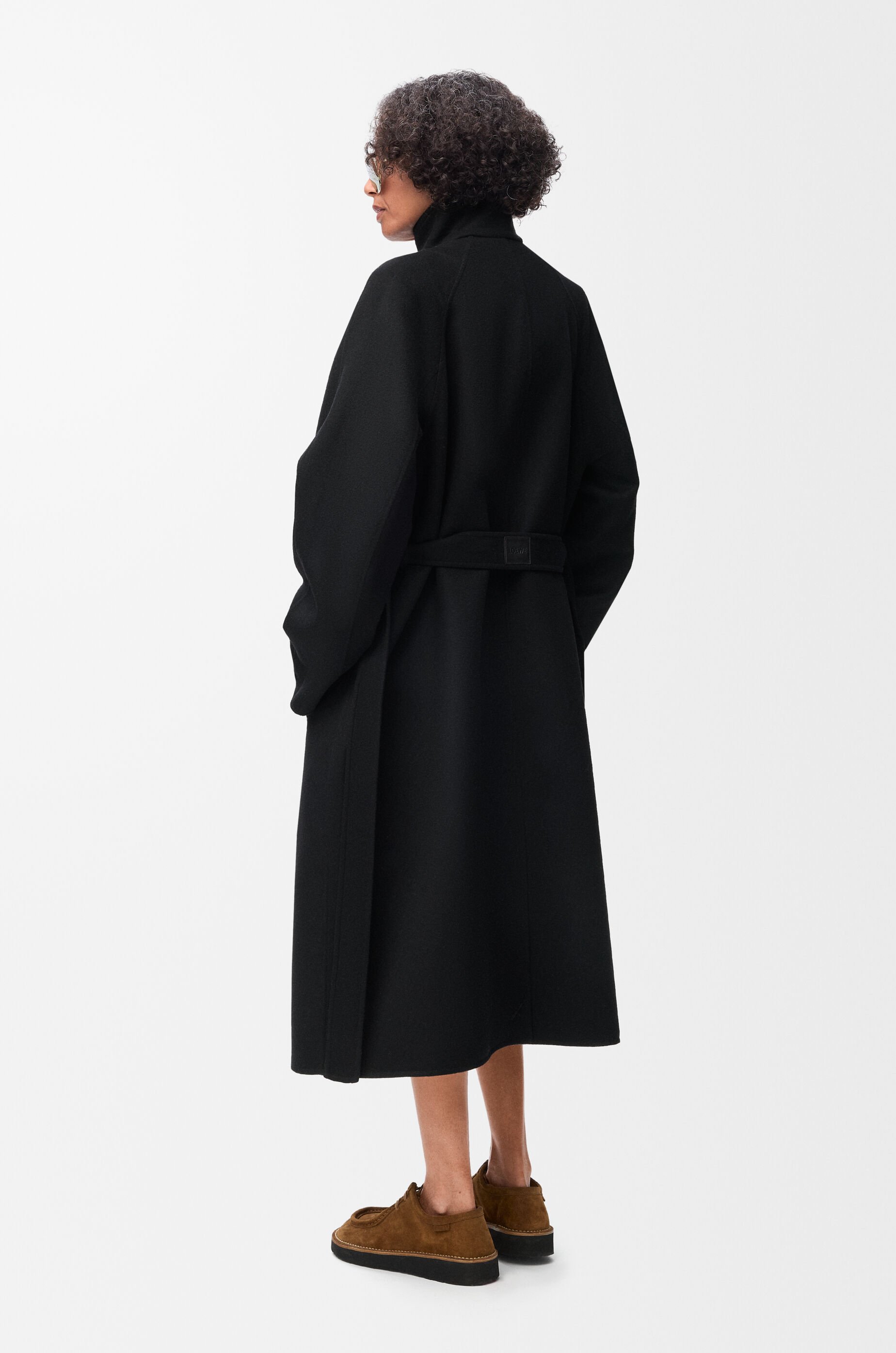 ［完売品］LOEWE サーキュラースリーブ ベルテッドコート　ウール　カシミヤ 完売品］LOEWE サーキュラースリーブ ベルテッドコート ウール