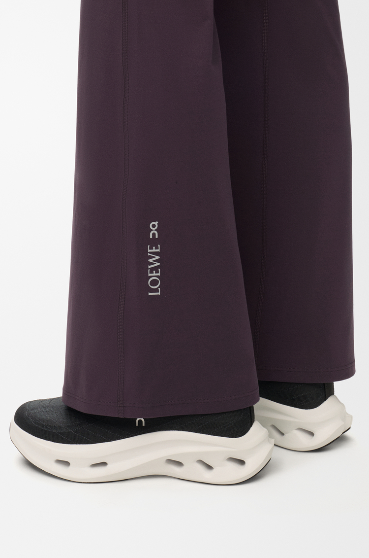 LOEWE Bootleg trousers in stretch jersey Purple