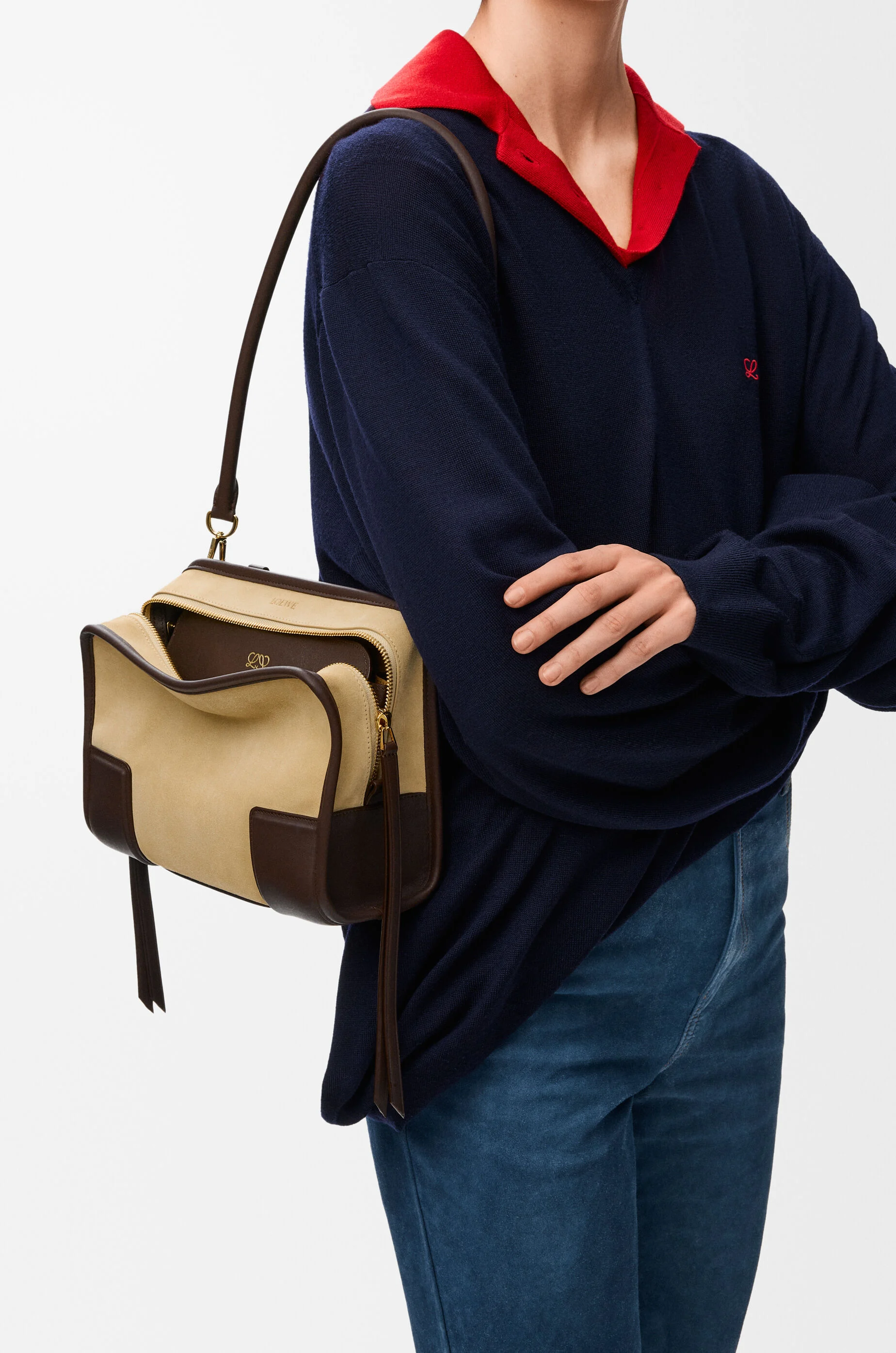 アマソナ180 バッグ スモール（スエード） マルチカラー - LOEWE Japan