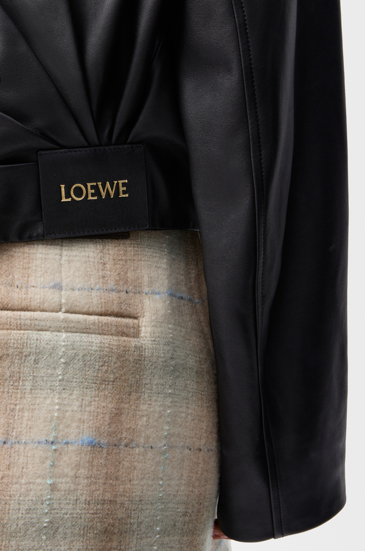 LOEWE Draped jacket in nappa lambskin Black