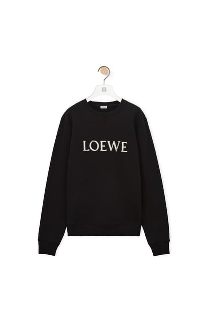 LOEWE レギュラーフィット スウェットシャツ（コットン） ブラック plp_rd