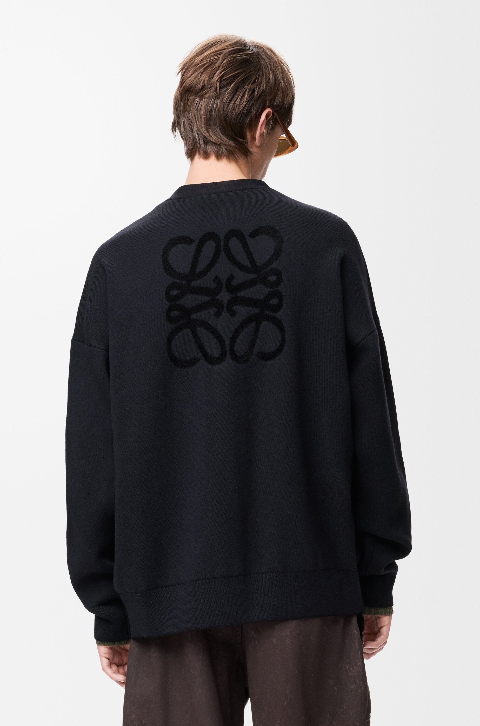 カーディガン（ウールブレンド） ブラック - LOEWE