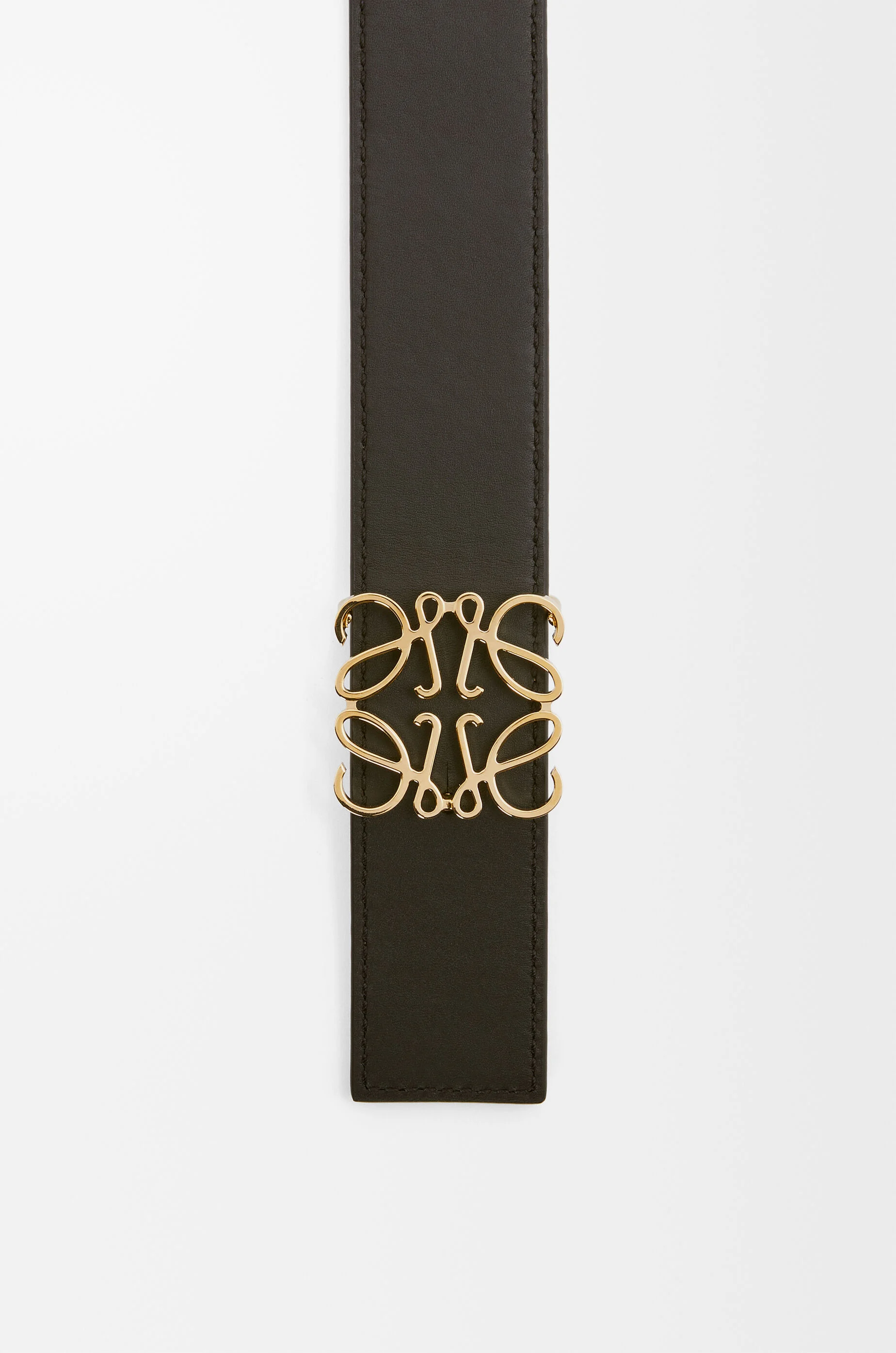 リバーシブル アナグラム ベルト（スムースカーフ） ブラウン - LOEWE