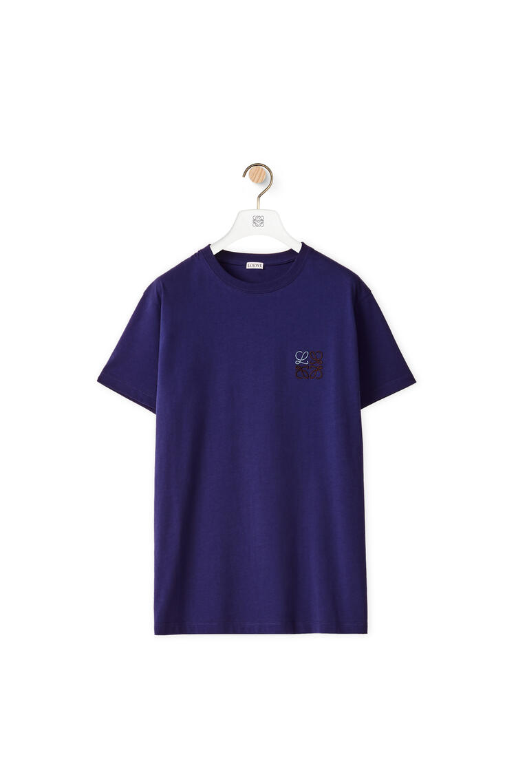 LOEWE Anagram T-shirt in cotton Royal Blue pdp_rd