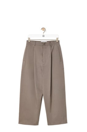 LOEWE Single pleat trousers in cotton Iron plp_rd