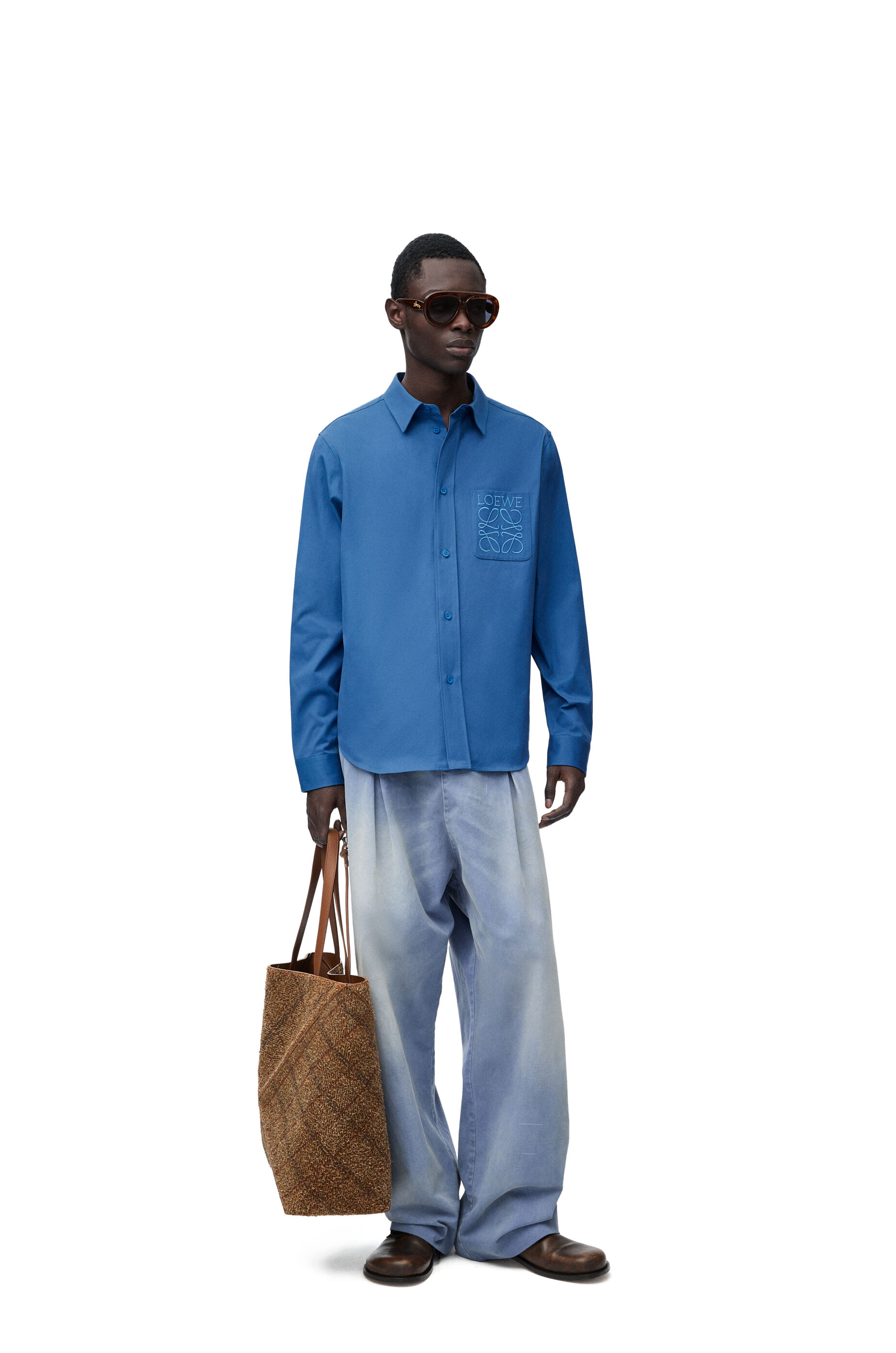 Shirt in cotton Old Blue LOEWE