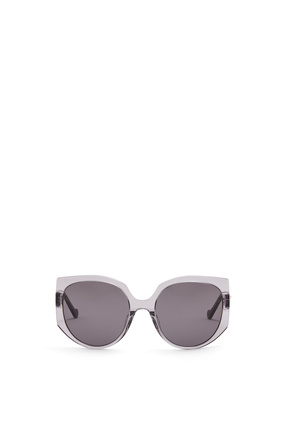 LOEWE Butterfly sunglasses in acetate Shiny Transparent Grey/Smoke plp_rd