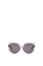 LOEWE Butterfly sunglasses in acetate Shiny Transparent Grey/Smoke pdp_rd