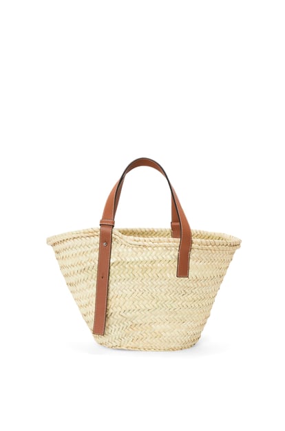LOEWE Basket Tasche aus Bast und Kalbsleder Natur/Tan plp_rd