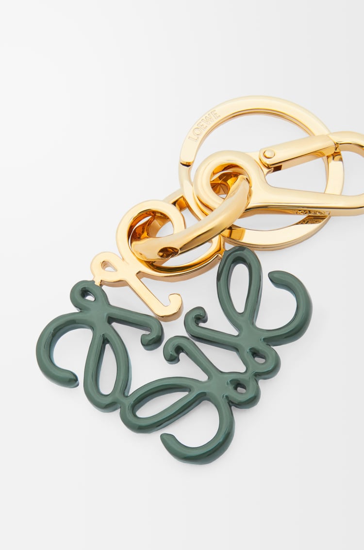 LOEWE 琺瑯 Anagram 掛飾 香根草色/金色