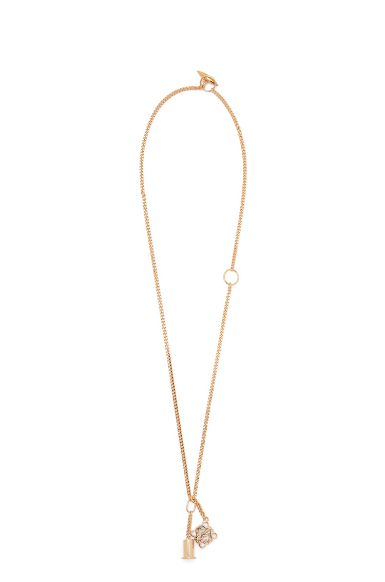 LOEWE Personalisation necklace in metal 金色