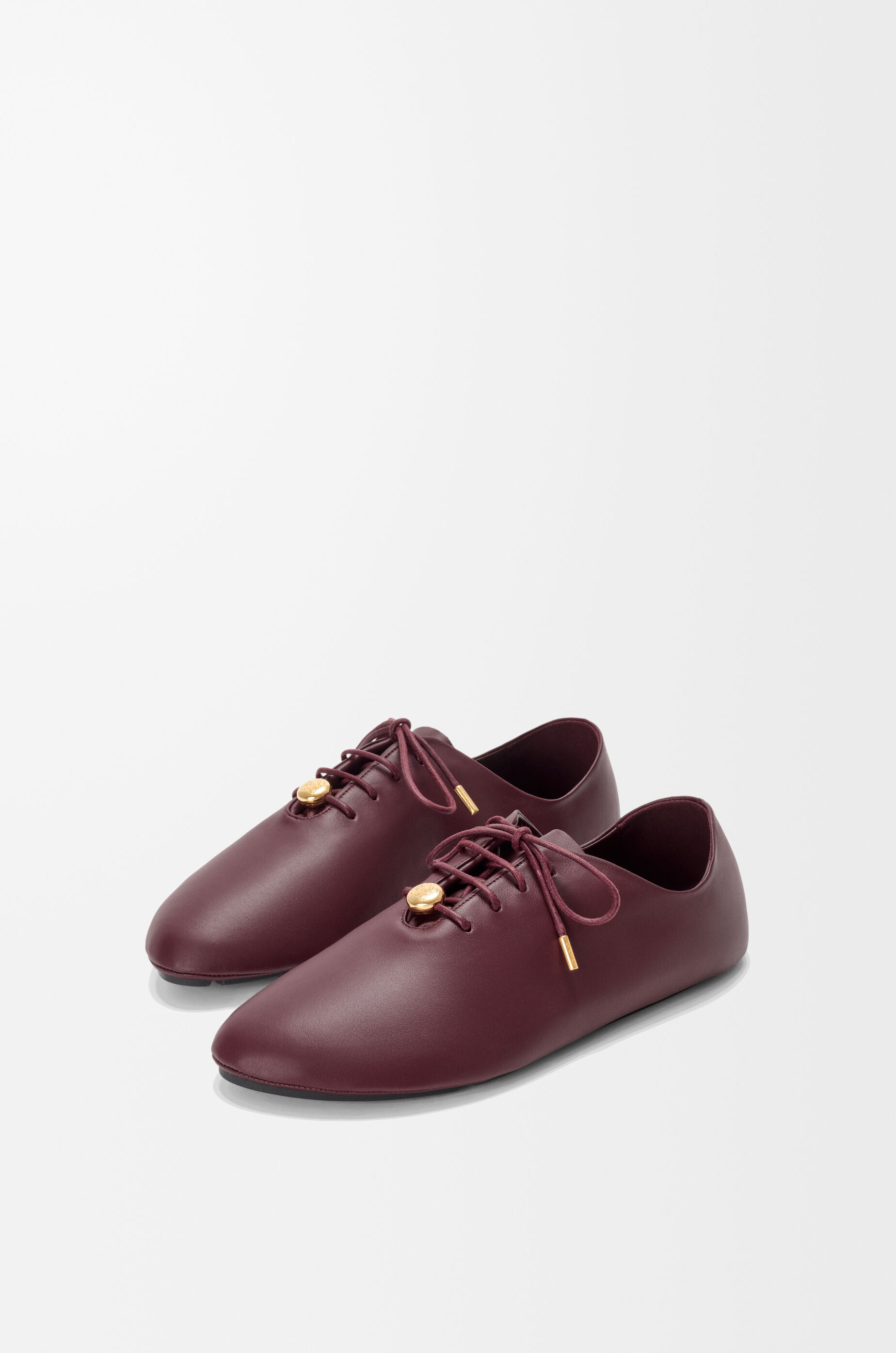 Pebble Soft lace-up in nappa calfskin Red - LOEWE APAC official