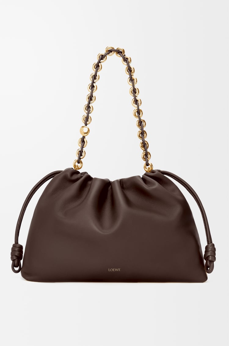 LOEWE フラメンコパース ラージ（メローナパラム） ダークブラウニー