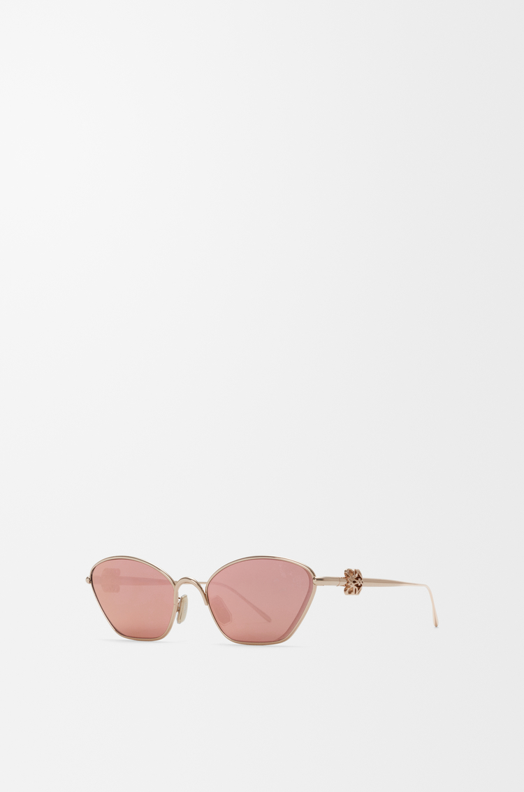 LOEWE Anagram Bombé Hexagon sunglasses Rose Gold
