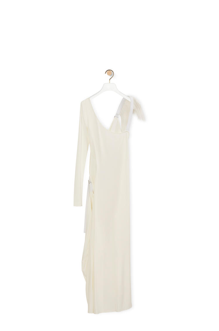 LOEWE Asymmetric dress in viscose White