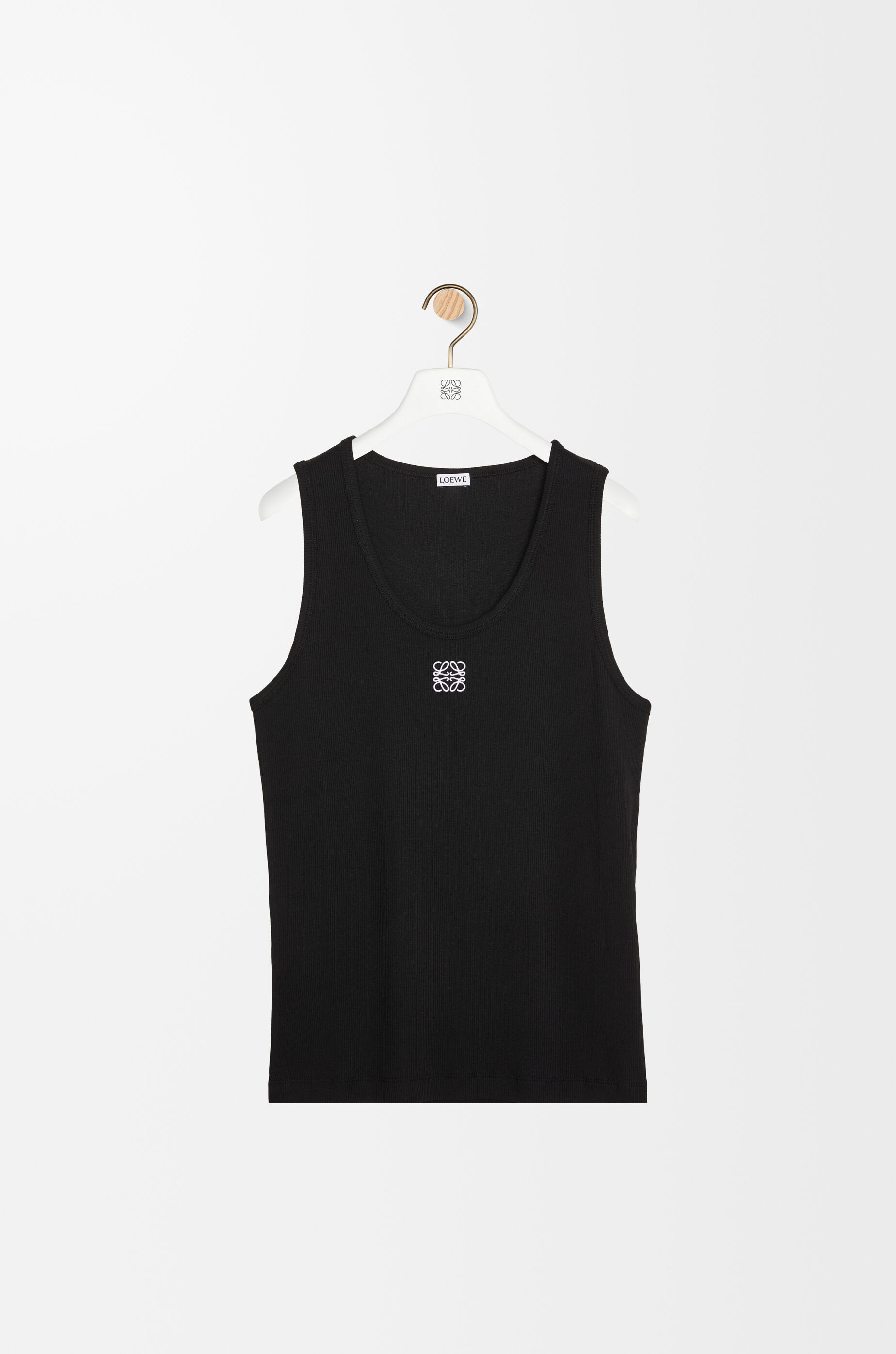 Anagram tank top in cotton Black LOEWE