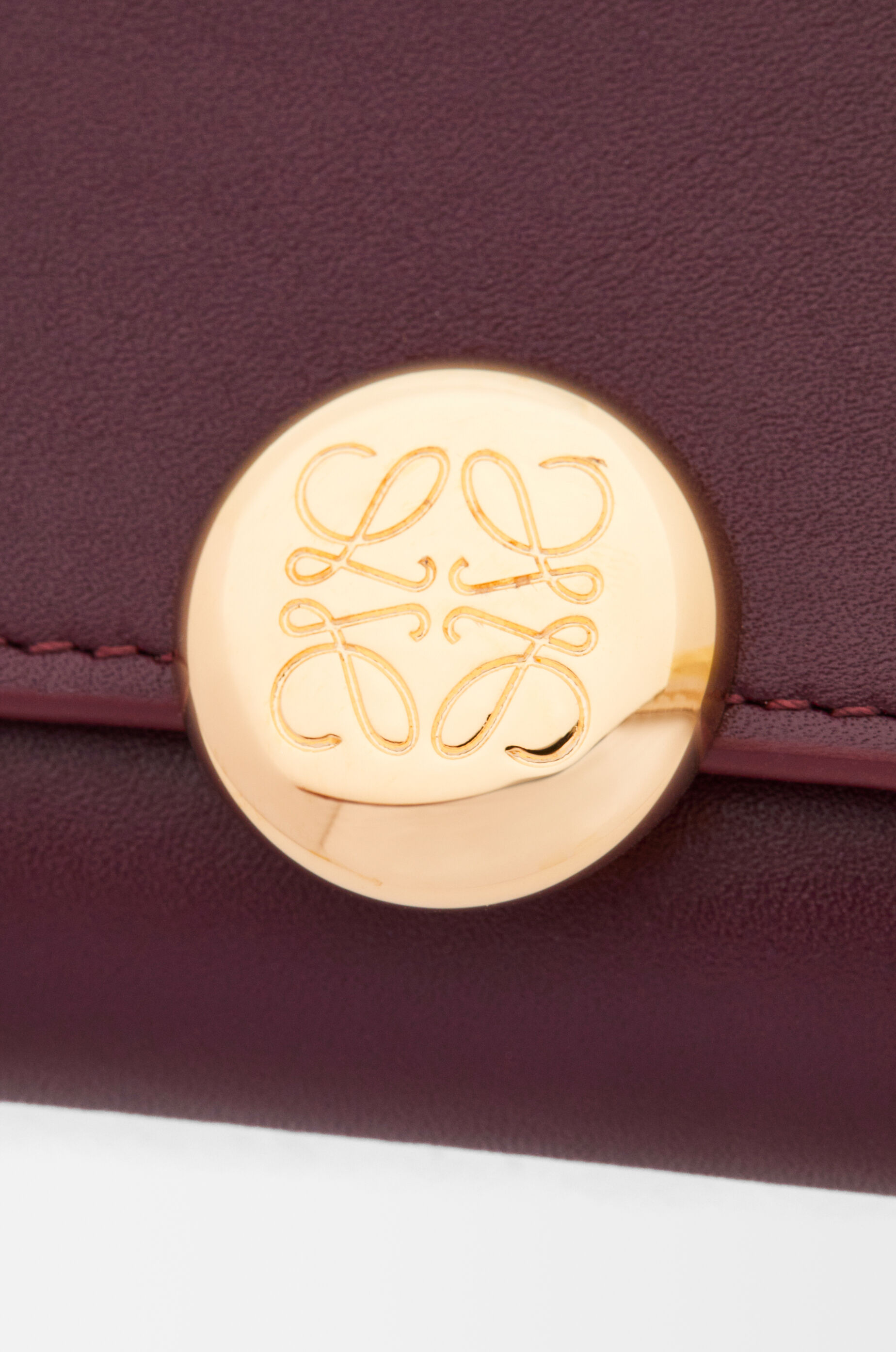 Pebble continental wallet in shiny nappa calfskin Red - LOEWE Pebble continental wallet in shiny nappa calfskin Red - LOEWE