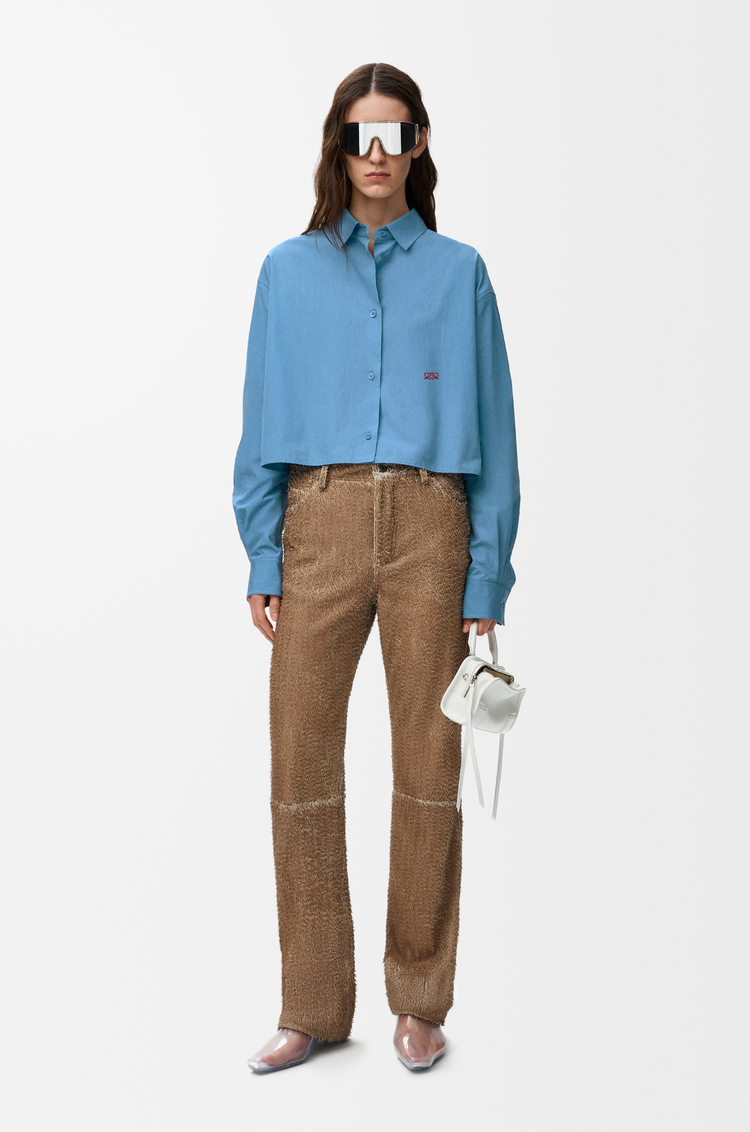 LOEWE Shirt in cotton Blue