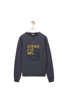 LOEWE Anagram sweatshirt in cotton Onyx Blue