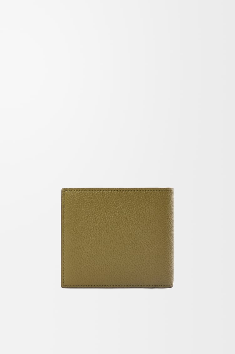 LOEWE Bifold coin wallet in soft grained calfskin Olive