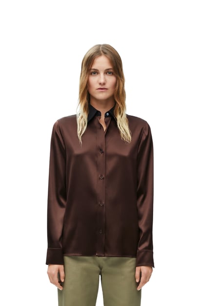 LOEWE Shirt in silk Chocolate plp_rd