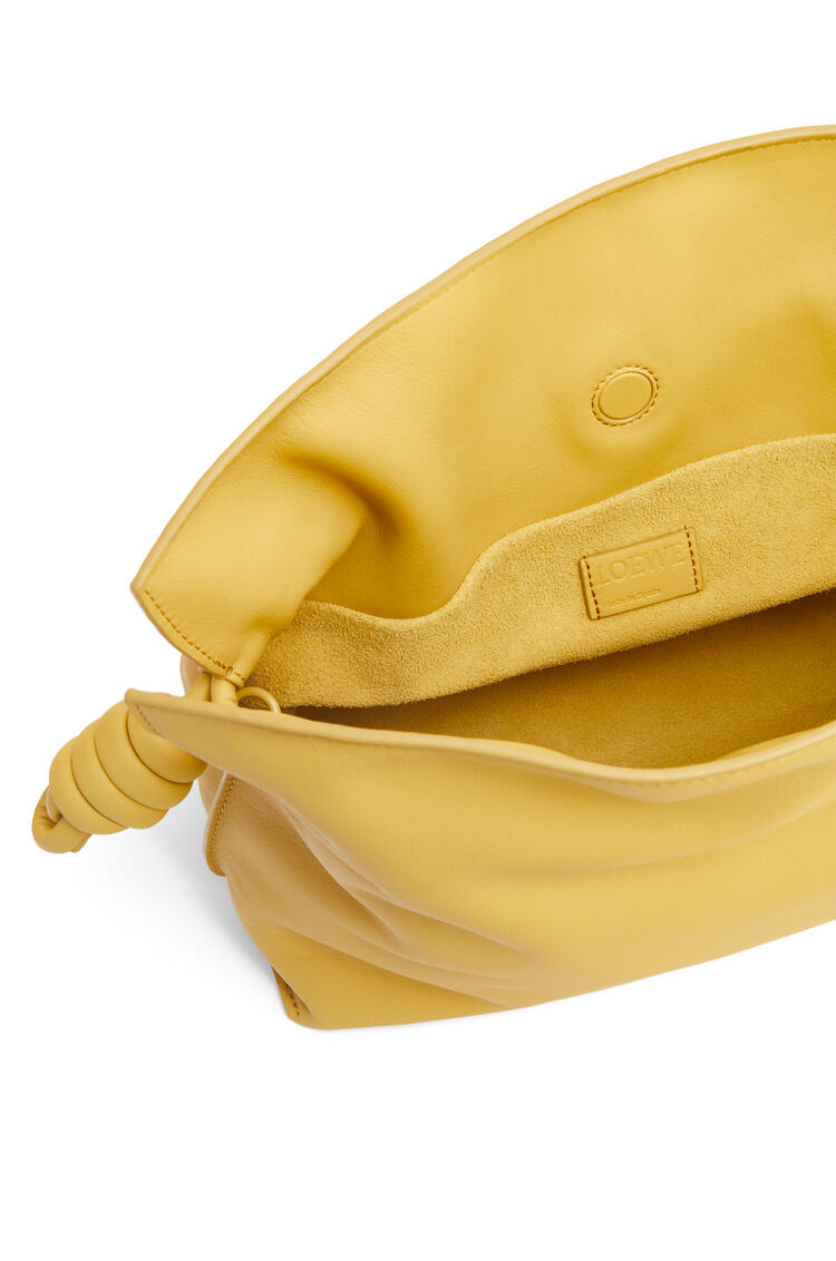 LOEWE Flamenco clutch in nappa calfskin Pale Yellow Glaze