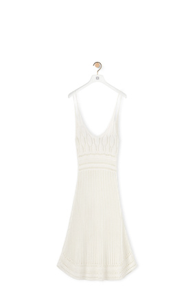 LOEWE Strappy dress in viscose Off-white
