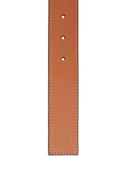 LOEWE Roller buckle belt in smooth calfskin Tan/Palladium plp_rd