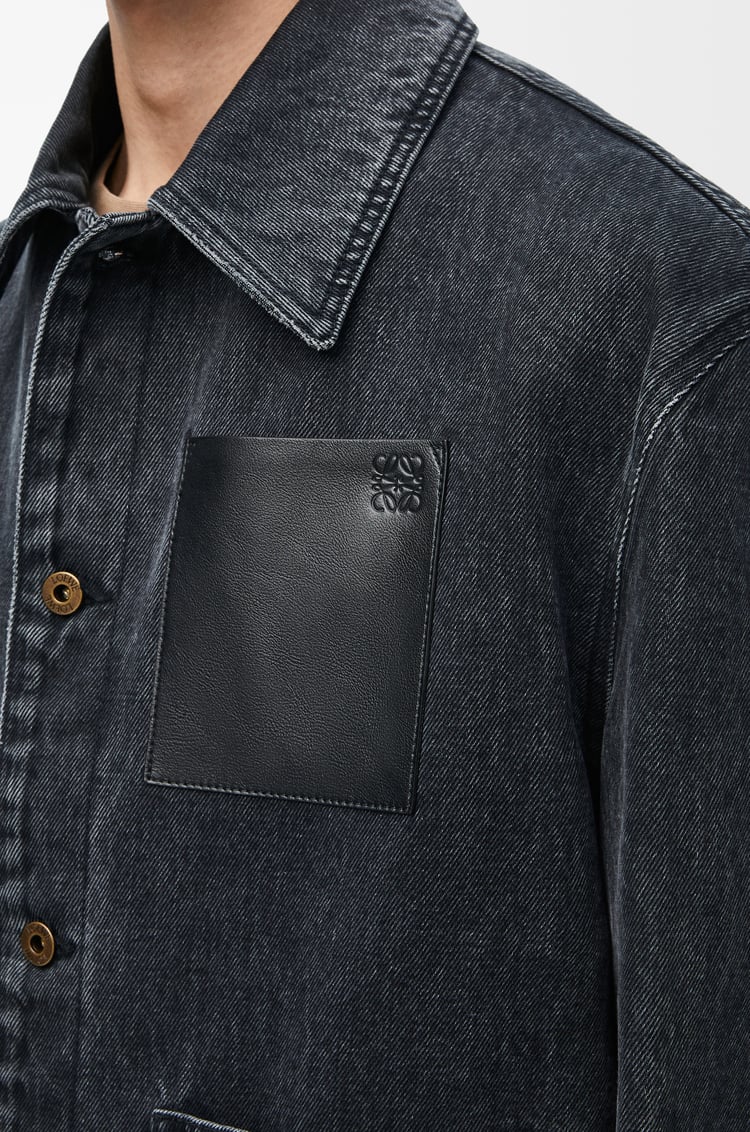 LOEWE Workwear jacket in denim Black