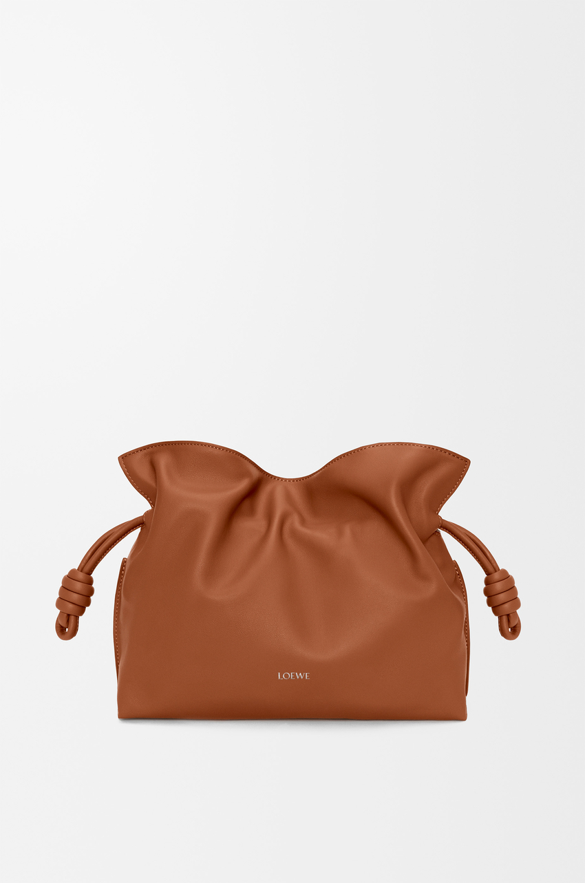 Medium Flamenco clutch in nappa calfskin