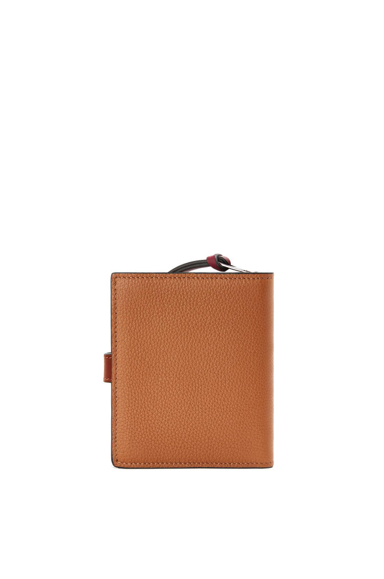 LOEWE Compact zip wallet in soft grained calfskin Light Caramel/Pecan