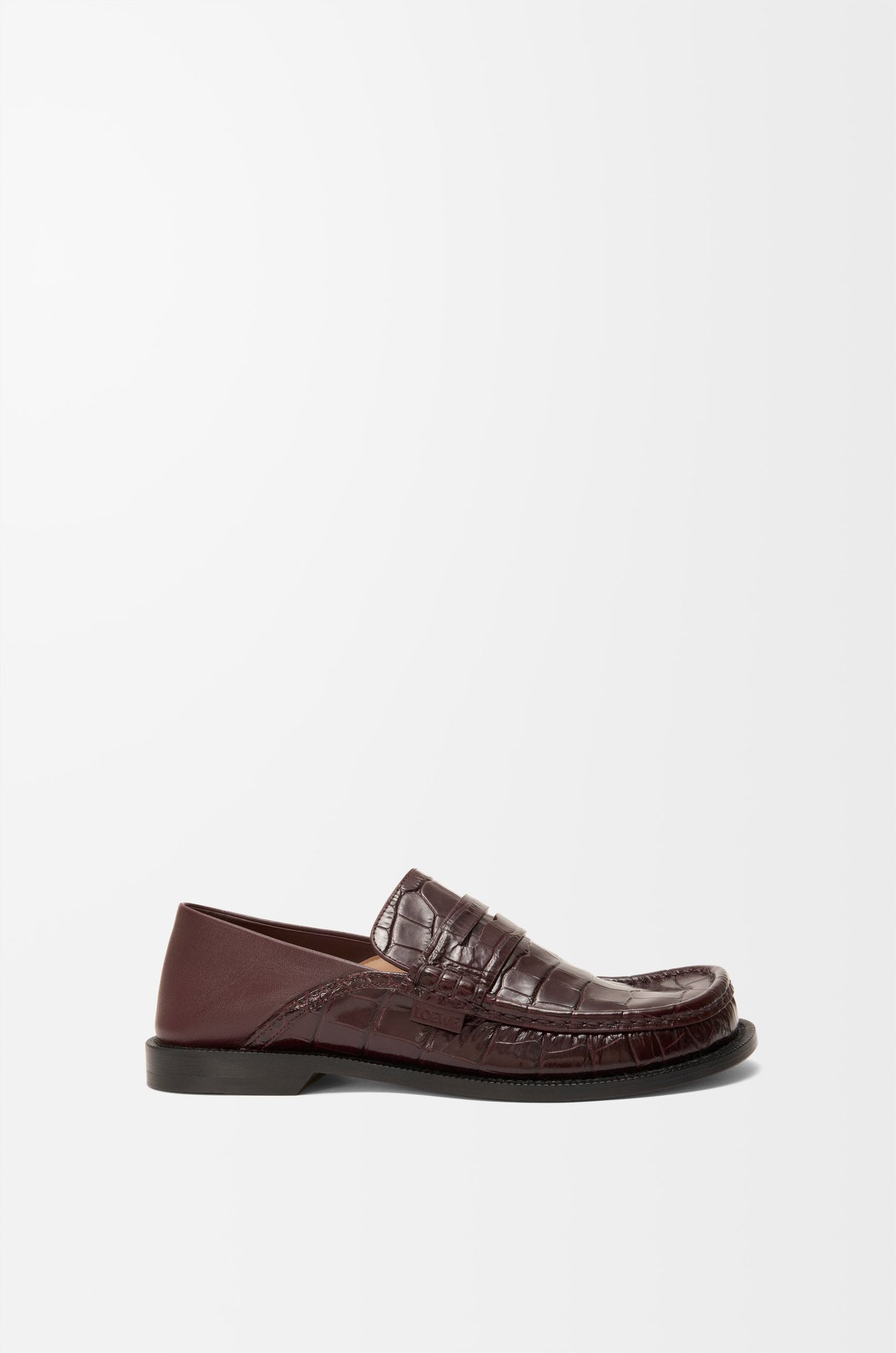 LOEWE Mocasín Campo en piel de ternera Burdeos plp_rd