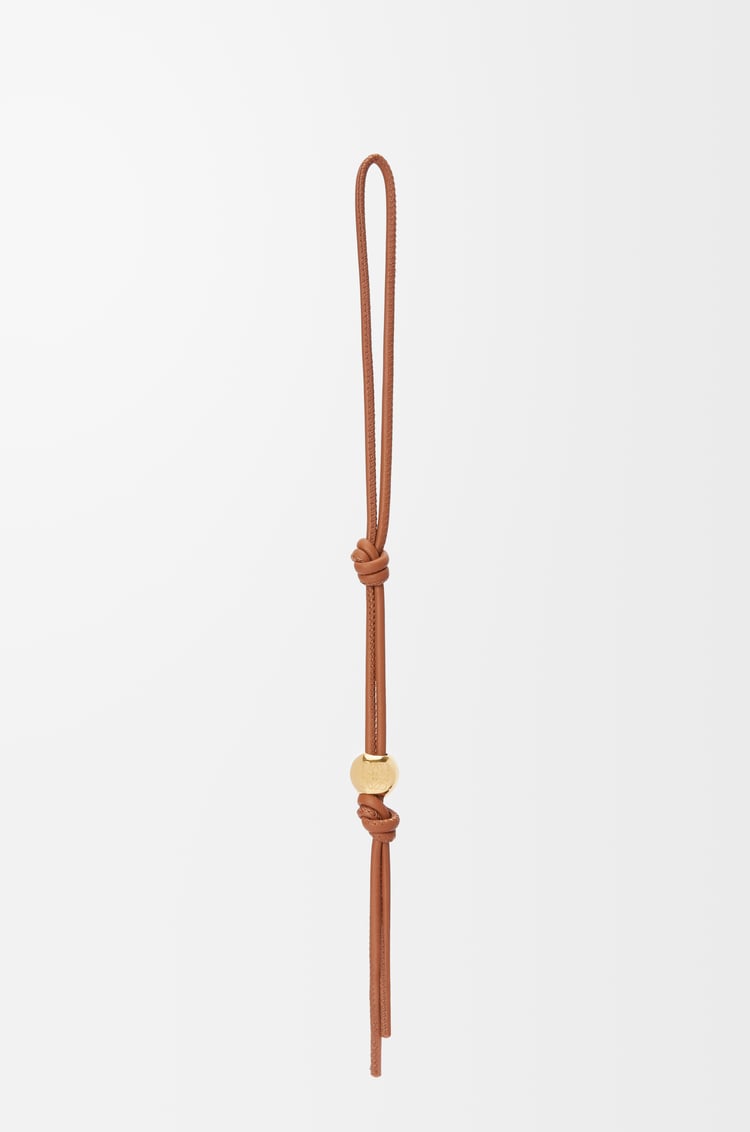 LOEWE Correa personalizable en piel de ternera Bronceado/Dorado