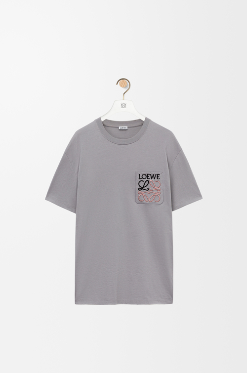 Relaxed fit T-shirt in cotton Medium Grey - LOEWE