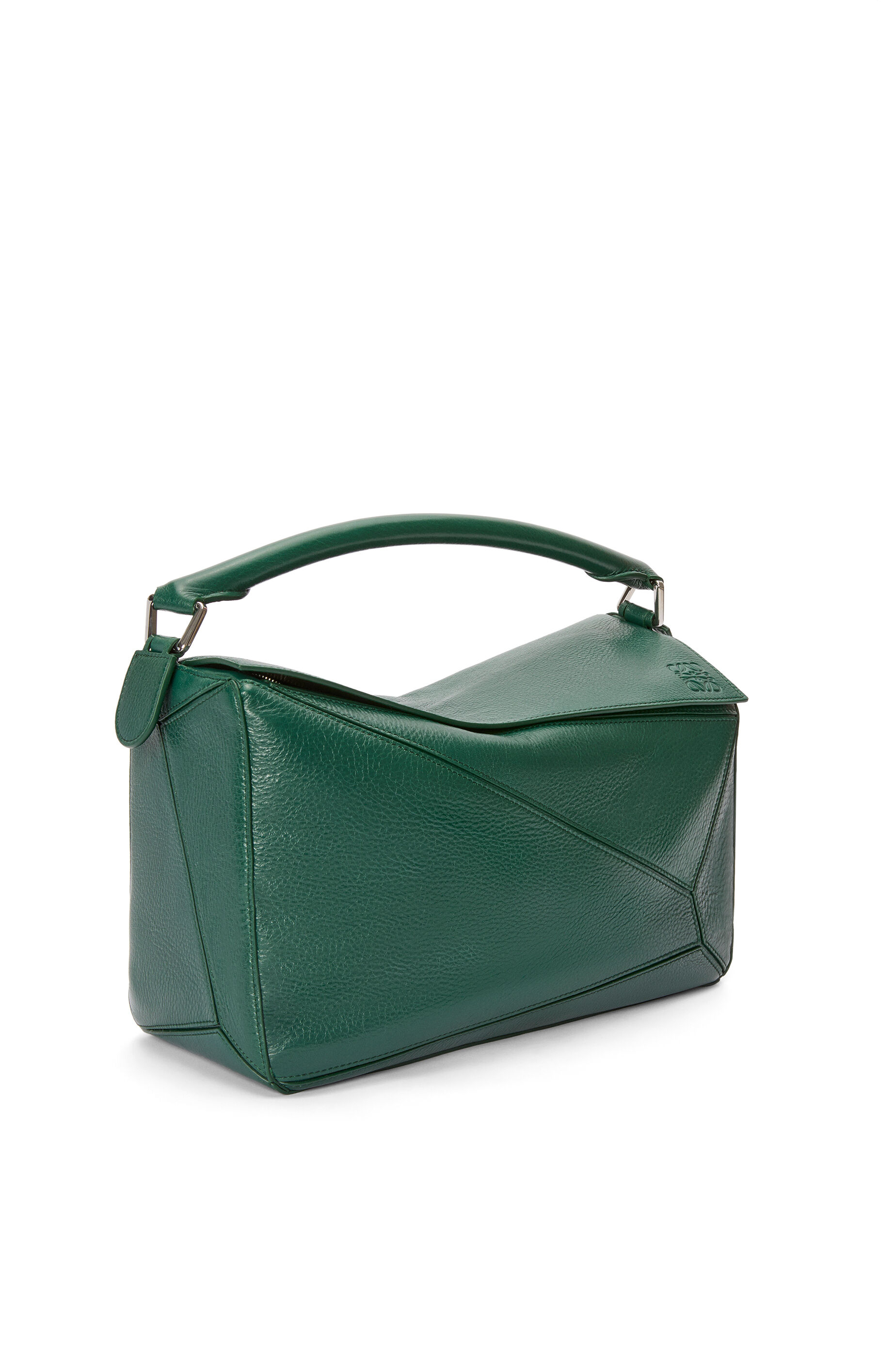 パズルバッグ ラージ（ディア） エバーグリーン - LOEWE