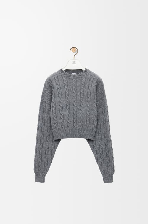 LOEWE Sweater in wool Grey Melange