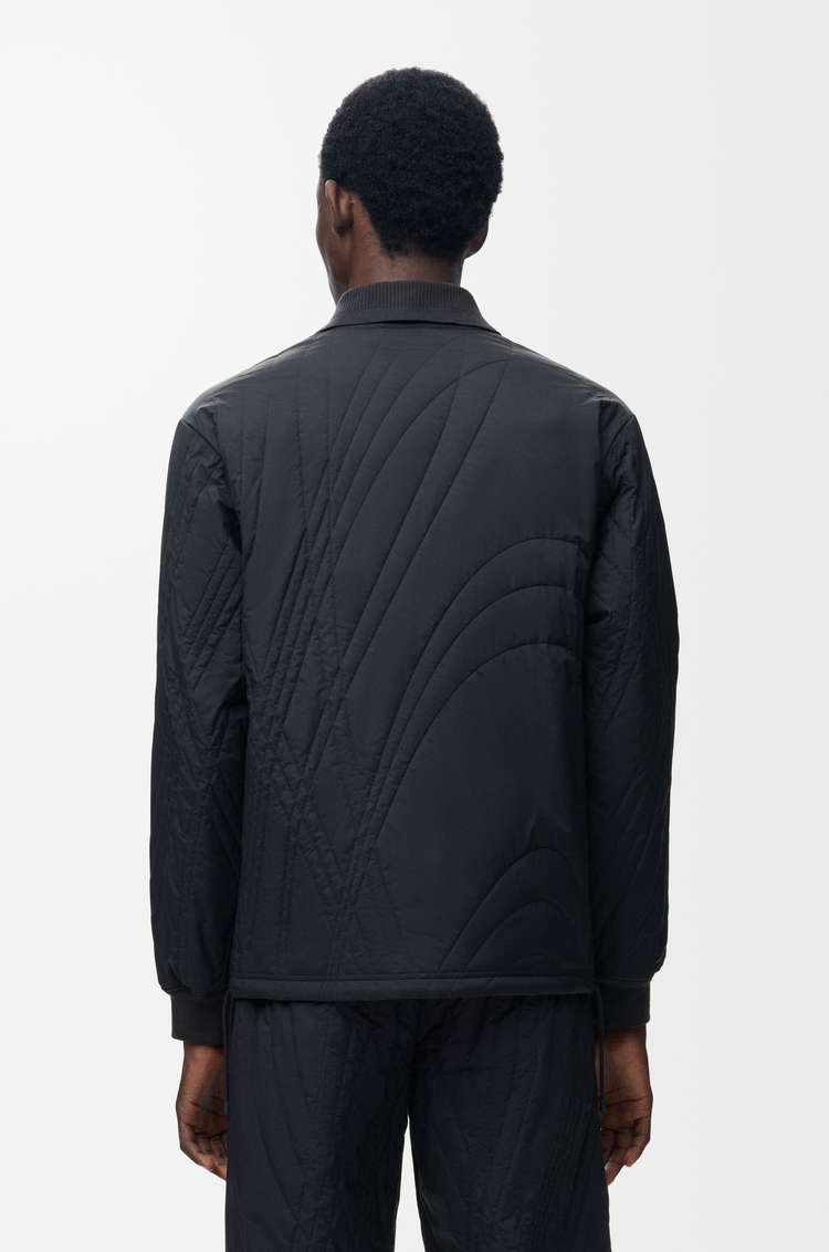 LOEWE Quilted jacket in technical shell Black