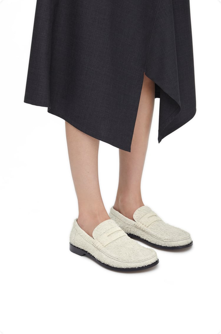 LOEWE Campo loafer in brushed suede Canvas