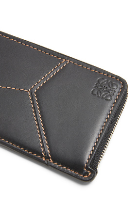 LOEWE Puzzle stitches coin cardholder in smooth calfskin Black