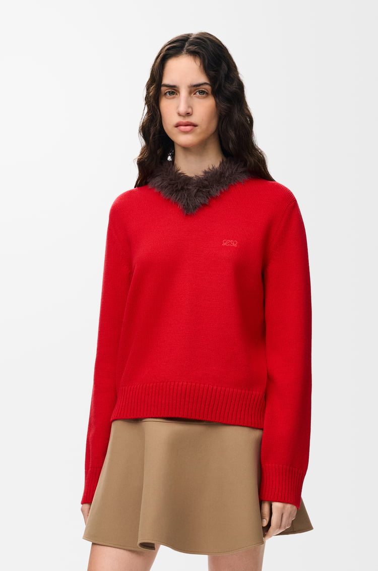 LOEWE Jersey en lana Rojo