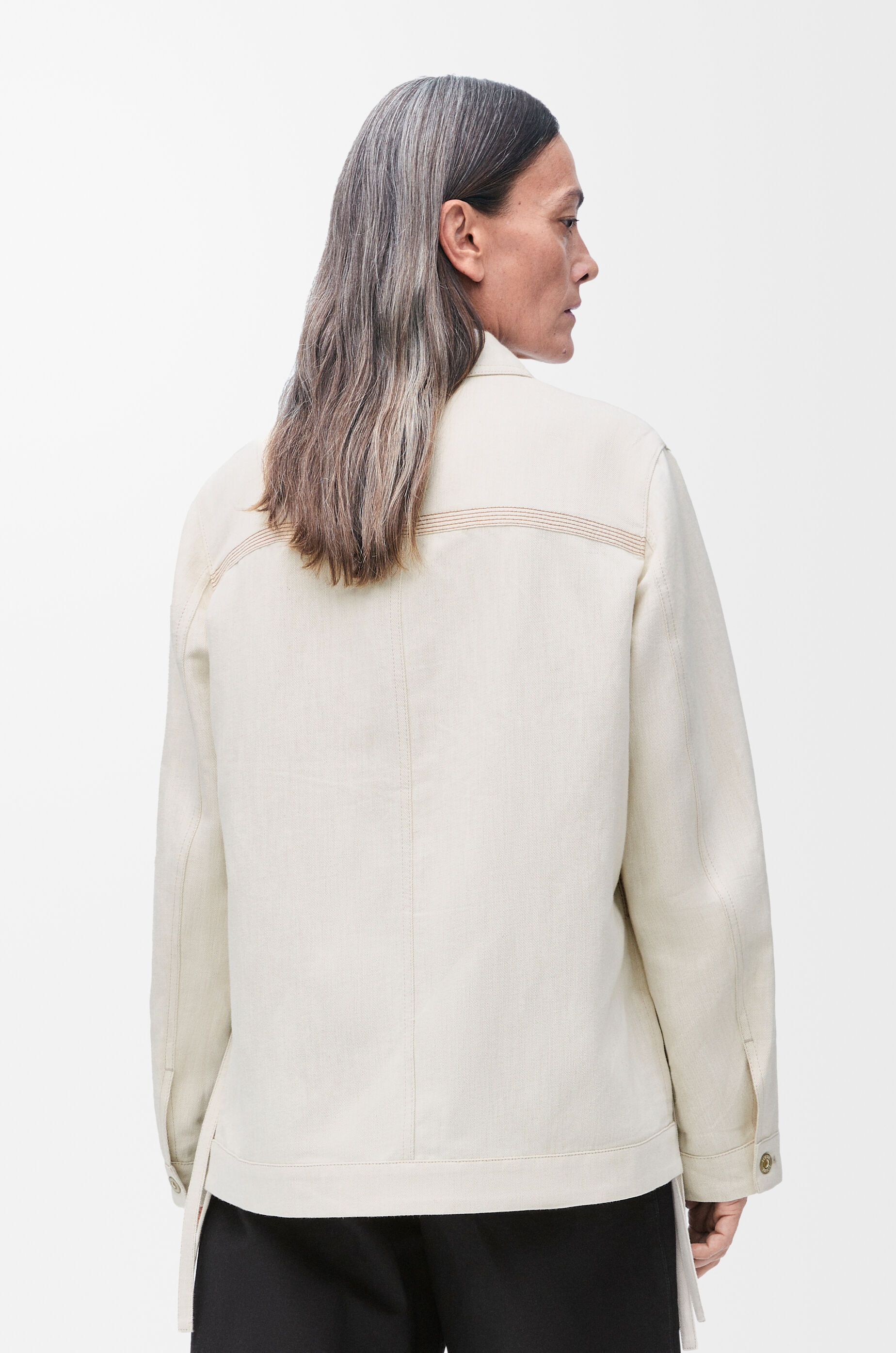 ジャケット LOEWE JACKET (S359Y02XF0 ECRU) Workwear jacket in cotton and linen Beige - LOEWE