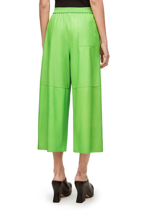 LOEWE Cropped trousers in nappa Fluo Green