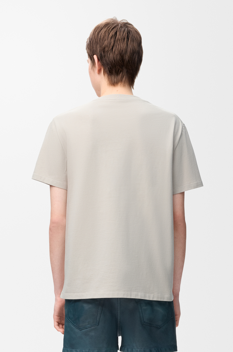 LOEWE T-shirt in cotone vestibilità rilassata Grigio Chiaro