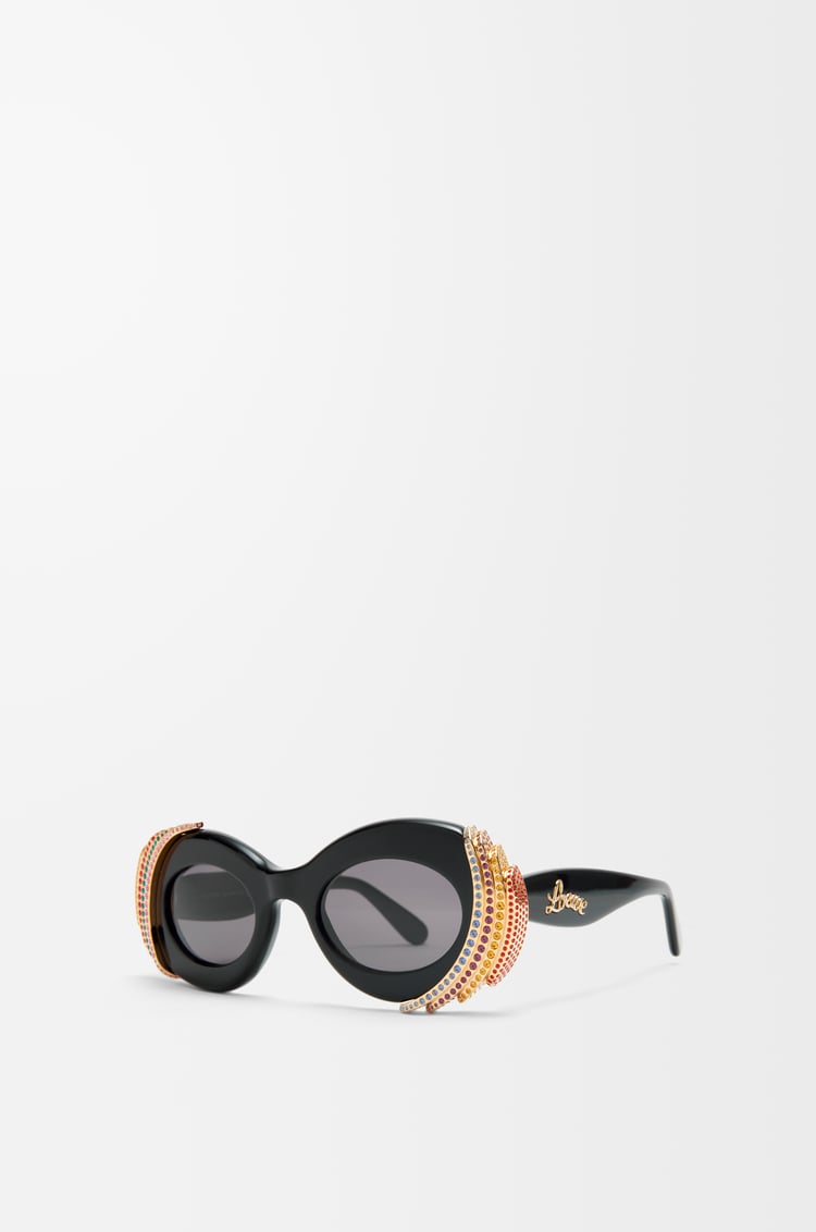 LOEWE Pavé Oval sunglasses  Multicolor/Black